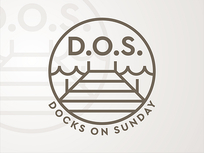 D.O.S. Logo dock dock logo illustration illustrator line illustration lines logo simple thick thick lines