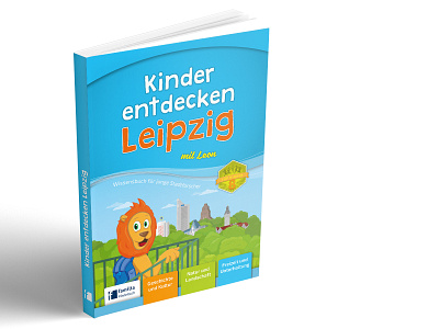 Book design: "Children discover Leipzig" (in German) book childre children childrens book design illustrated map illustration layout
