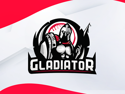 Gladiator Design branding design esports gaming gladiator illustration illustrator logo mascot photoshop sketch youtube