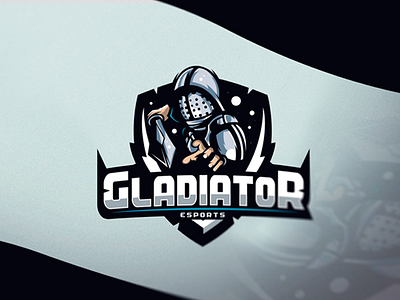 Gladiator Design branding design esports gaming gladiator illustration illustrator logo mascot photoshop sketch youtube