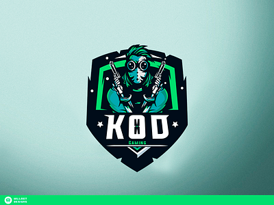 Kod Gaming Mask Design design illustration.gaming inspiration logo mascot mask.mascot speedart youtuber