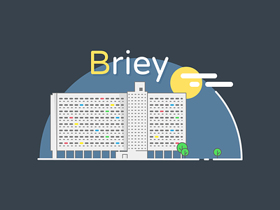 Briey architecture briey cite city corbusier france geofilter icon illustration radieuse snapchat