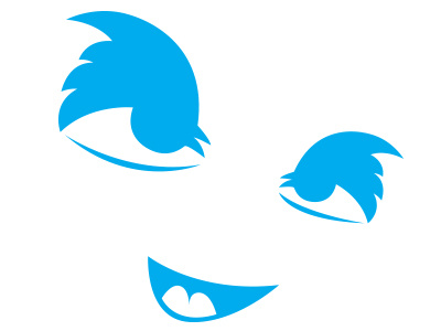 Twitter Face eyes new twitter logo