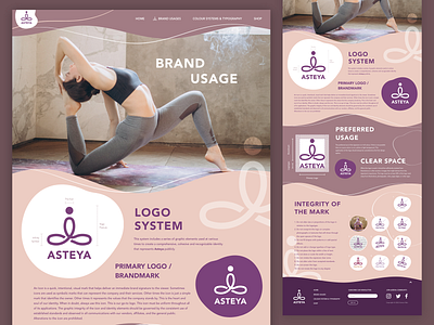 ASTEYA - Yoga Apparel Website adobe xd app branding design e commerce figma graphic design illustration landing page logo ui user interface design vector web design yoga