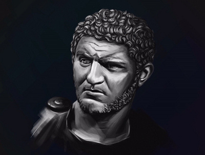 Marcus Aurelius art boy cg digital draw illustration italy man paint philosopher rome