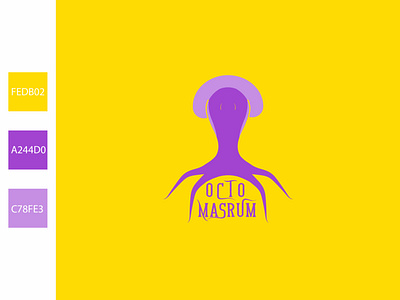 Octo Masrum Logo combination mark logo graphic design letter mark logo m mascot logo mushrom mushroom logo must octopus octopus logo