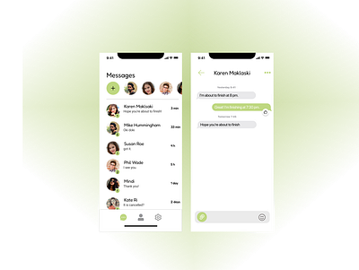 Daily UI - direct messaging daily daily ui design direct messaging ui