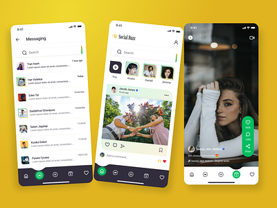 Instagram App UI android android app design app ui instagram android app design instagram app design instagram app mockup instagram app ui instagram ios app design instagram mobile app mobile app design mobile app mockup mobile app ui mobile apps mobile apps design ui yellow app design yellow app ui