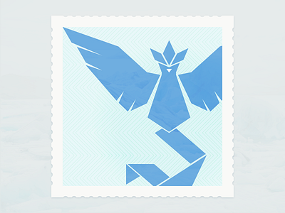 Articuno articuno go illustration mystic pokemon stamp