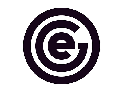 Everything revolves around 'e ego icon logo monotone symbol wordmark