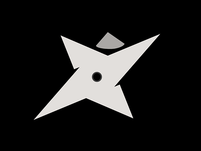 Shuriken gi icon karate logo sharp shuriken star throwing