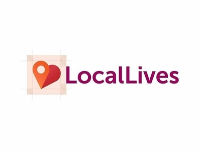 Local Lives charity lives local location logo logotype pin