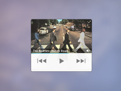 Mini Player abbey album art beatles effect halftone mini music music player player road small stylised the ui