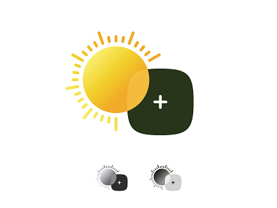 Sun dial battery chargind chargind dial gradient gradient icon mark solar