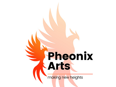 Pheonix arts modern minimal logo design branding design graphic design icon illustration logo minimal minimal logo design modern logo design nmodern minimal logo design vector