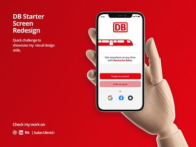 DB Starter Screen - Mobile App Redesign #2 app app design design graphic design ui ux