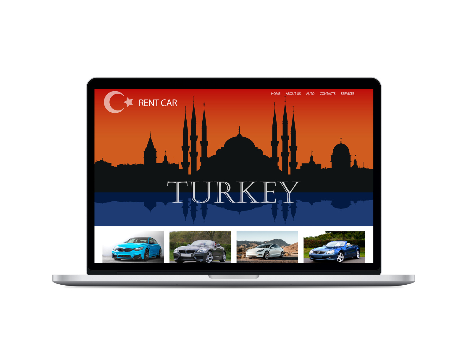 Car rental home page design by Tatsiana Klimiankova on Dribbble