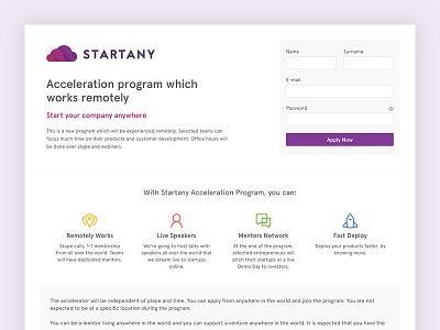 Startany - Application