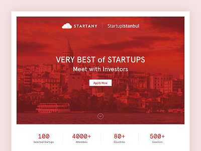 Startany - Startup Istanbul Application Page event sist startany startup startup istanbul startupistanbul ui ux web web design