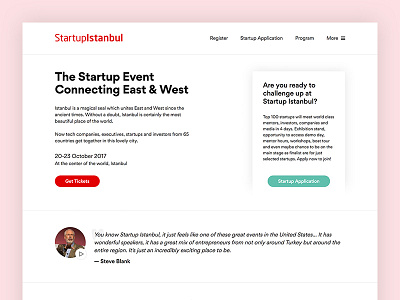 StartupIstanbul - Homepage