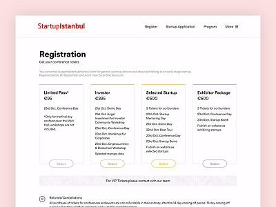 StartupIstanbul - Registration event istanbul startup startup istanbul ui ux web web design