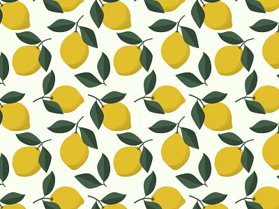 Lemon pattern illustration pattern vector