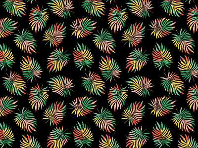 Tropical leaves pattern