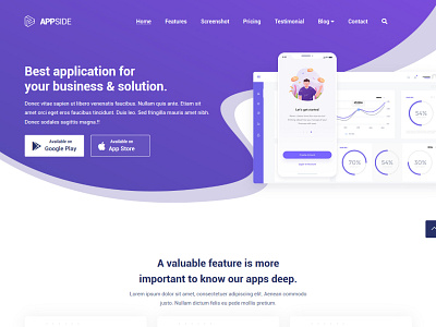 AppSide - App Landing Page Template