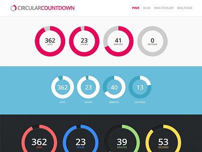 Circular Countdown WordPress Plugin