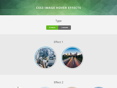 CSS3 Image Hover Effects animation circle css3 effect flashblue hover image responsive square type