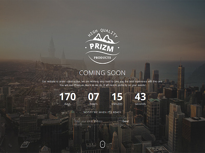 Prizm - Responsive Coming Soon WordPress Plugin ajax comingsoon contact countdown flashblue mailchimp plugin prizm responsive slide subscribe wordpress