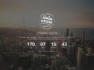 Prizm - Responsive Coming Soon WordPress Plugin
