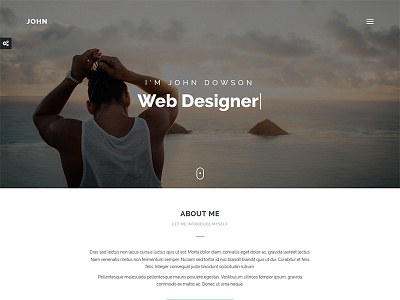 John - Personal Portfolio Theme blog bootstrap creative flashblue john minimal personal portfolio resume template theme vcard