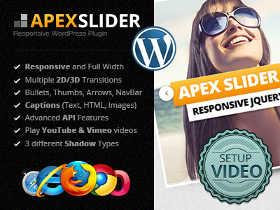 Apex Slider Responsive Wordpress Plugin