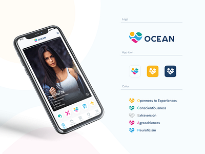 Ocean - Dating App app branding celerart graphic design icon illustration logo ui ux vector