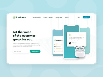 TrustVoice - Website project business celerart design graphic design illustration marketing startup ui ux vector web design