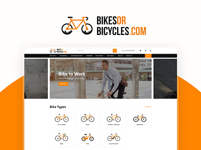 BikesOrBicycles - Branding and Website design project bike branding business celerart customer design ecommerce fitness graphic design health illustration logo online shop ui ux web design