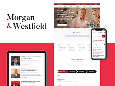 Morgan & Westfield - Re Branding and Website redesign branding celerart design graphic design illustration logo ui ux vector web design