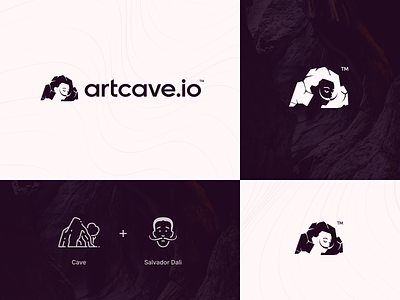 ArtCave - Art gallery for NFTs. art blockchain branding celerart crypto design digital graphic design illustration logo nft trendy ui ux vector web design