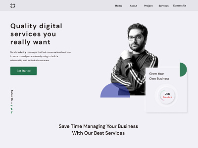 agency landing page branding design ui uidesign uiux ux