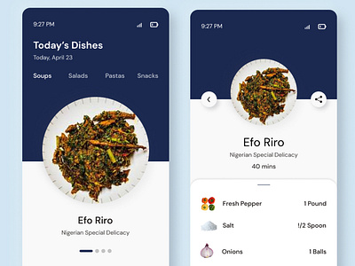 Food recipe app