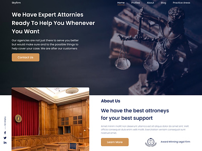 Law firm landing page