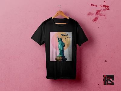 Lady Liberty design graphic design shirt t shirt