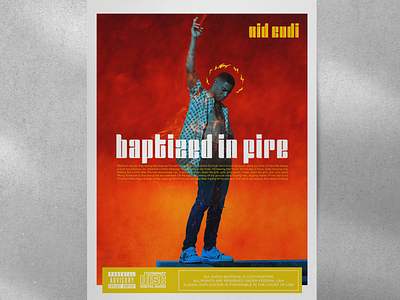 Baptized in Fire baptized fire graphic design kidcudi music poster song