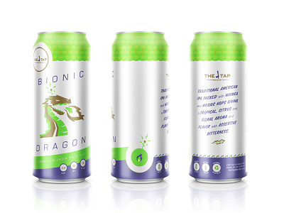 The Tap Brewery - Bionic Dragon IPA v2 beer bionic can design dragon illustration robot