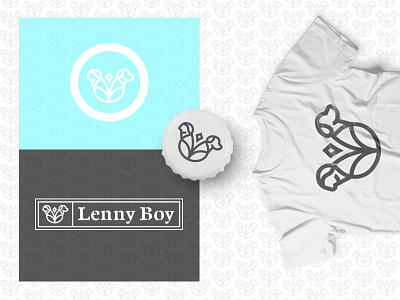 Lenny Boy Brewing Co. Logo Reject Numero Uno beer design dog kombucha logo