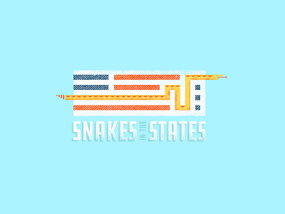 Snakes in the States flag snakes usa