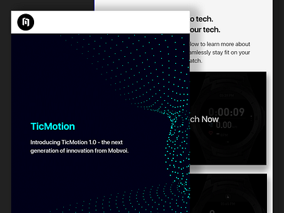 Newsletter Design for Mobvoi - TicMotion Tutorial