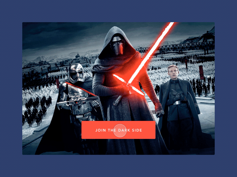 Daily UI #001 - Sign Up animation blue clean concept dailyui design form gif red star wars ui ux