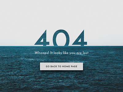 Daily UI #008 - 404 Page